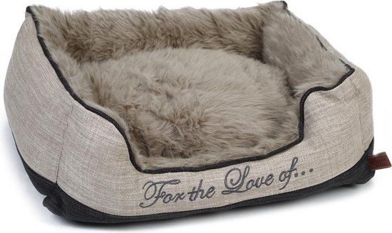 Designed by Lotte Dallam Hondenmand - Beige/Grijs - 80x70x22 cm