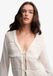 Superdry Blouse met Lange Mouwen en Vetersluiting Dames Off White Maat 38