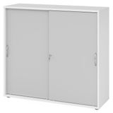 hjh OFFICE PRO BETA 1753S - Schuifwandkast - Wit/Grijs