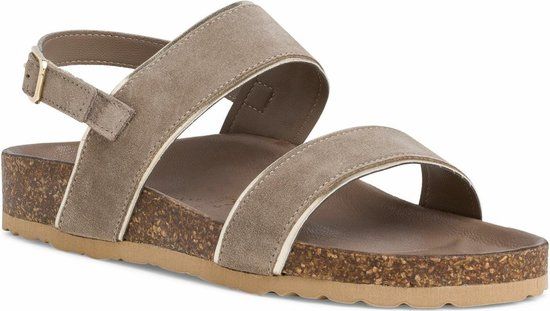 Marco Tozzi Dames Sandalen - Groen - Maat 38 EU - Platte sandalen