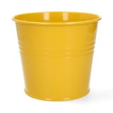 Cache-pot, zinc, jaune genêt, Ø17 cm