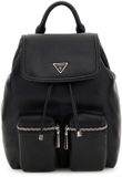 GUESS Manhattan II Flap Backpack Black zwart