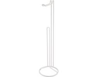 MSV Vrijstaande Toiletrolhouder – Staande WC-Papierhouder met Reserverolhouder – Wit