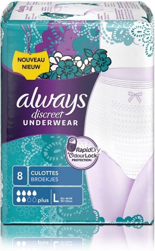 Always Discreet Underwear Broekjes Maat L 8st