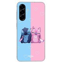 Maniacase Hoesje Voor Samsung Galaxy A36 Stitch Angel Cute Blauw Roze