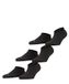 FALKE Cool Kick Sneaker Multipack U Sn zacht ademend sneldrogend 3 paar, Zwart Black 3000, 42-43