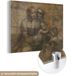 MuchoWow® Peinture sur verre 160x120 cm - Peinture acrylique sur verre - Marie avec l'Enfant et Sainte Anne - Léonard de Vinci - Photo sur verre - Peintures