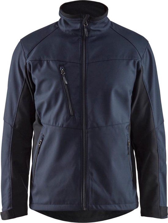 Blåkläder Softshell Jack Donker marineblauw/Zwart Maat 4XL