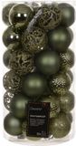 Merkloos / Sans marque Kaemingk B.V. KSD Kerstballenmix Ø 6 cm - Rosemarijn