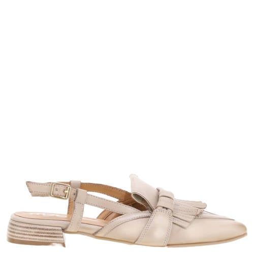 Mjus leren slingback loafers beige