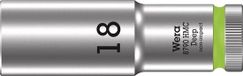 Wera 05004558001 8790 HMC Deep dopsleutelinzet 1/2", vert clair, 18,0 mm