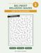 Big Print Relaxing Mazes: No. 8 — 100 Large Print Mazes for Adults & Seniors, Easy to Challenging, with Complete Solutions