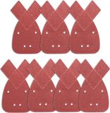 STEBRUAM 70 deltaschuurbladen - Korrel 60, 80, 120, 180, 240, 320, 400 - Geschikt voor Black & Decker deltaschuurmachine - 165 x 95 mm