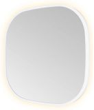 Hotbath &More Mirrors Contour LED Badkamerspiegel - Figuur - 40 x 40 cm - Mat Wit