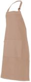 Velilla Schort met zak, zand, Effen, One size