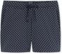 SCHIESSER Mix+Relax loungebroek kort - dames broek kort gestipt donkerblauw