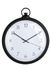 GILDE Wandklok Pocket - rond - kunststof - zwart - hoogte 43cm x breedte 36cm