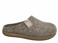Rohde 6440 17 Pantoffels Open Sloffen Beige Vilt Dames - Beige - 42
