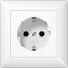 Jung AS1520KIWW Prise de courant avec terre Insert 1 poste Blanc alpin