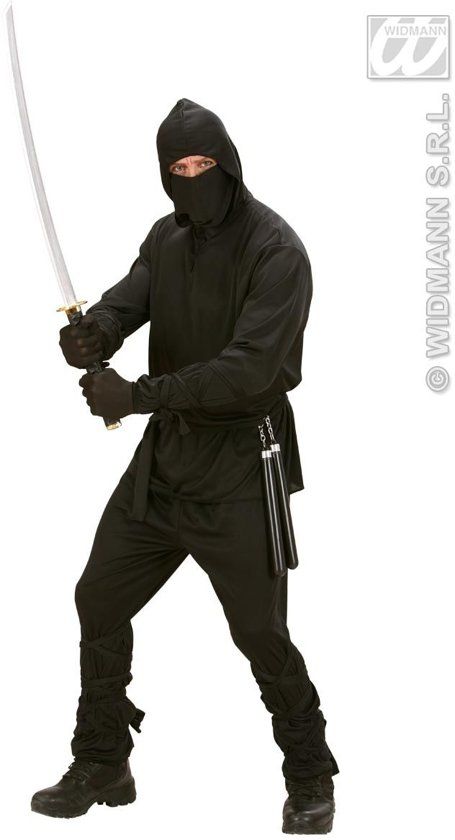 Widmann Ninja & Samurai Kostuum Fast Ninja Tokyo Kostuum Man Small Carnaval kostuum Verkleedkleding
