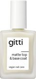 Gitti Matte Top & Base Coat vernis à ongles - 15 ml