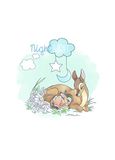 Komar Disney-wandafbeelding van Komar | Bambi Good Night, kinderkamer, babykamer, decoratie, kunstdruk, afmetingen 50 x 70 cm (breedte x hoogte) | zonder lijst | WB012-50x70