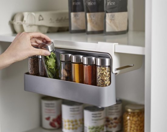 Joseph Joseph CupboardStore Keukenkast Organiser Kruidenrek - Polypropyleen - Grijs