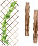 Relaxdays Houten Trellis voor Klimplanten - Set van 3