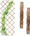 Relaxdays Houten Trellis voor Klimplanten - Set van 3