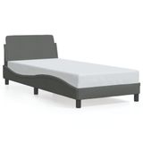 VidaXL Bedframe "Dover" 120x200 cm Stof Donkergrijs
