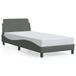VidaXL Bedframe "Dover" 120x200 cm Stof Donkergrijs