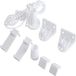 Somstyle Ensemble complet de système de stores enrouleurs avec supports muraux - Blanc
