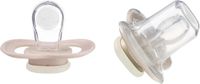 b.box Glow in the Dark Fopspeen Maat 1 (2 stuks) | Rosa/Latte | 0-6 maanden