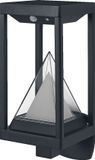 LEDVANCE SMART+ outdoor Bluetooth solar wandlamp, met warm wit (3000K) en gekleurd licht, bruikbaar zonder stroom, tot 2,5 uur brandduur bij 100% licht, oplaadbaar met USB-C kabel IP44 sensor
