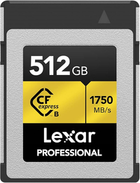 Lexar 512 GB CFexpress Type B Memory Card - 1900 MB/s Read Speed