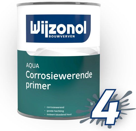 Wijzonol Aqua Corrosiewerende Primer - Wit - 1 liter