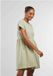 Urban Classics Organic Empire Valance Tee Jurk Korte Mouw Ronde Hals Effen Katoen Groen XS