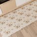 PETTI Artigiani Italiani Keukenloper, antislip, wasbaar, loper, keuken, loper in de keuken, 52 x 440 cm, design strik, beige, 100% Made in Italy