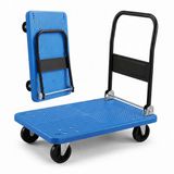 Merkloos Relaxdays Transportwagen - 300 kg - blauw