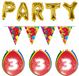 Folat Verjaardag Feestversiering 3 Jaar PARTY Letters en 16x Ballonnen met 2x Plastic Vlaggetjes