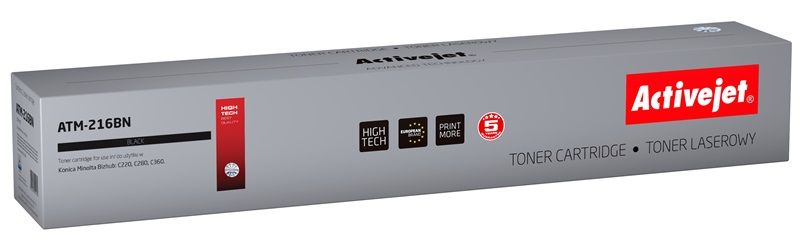 ActiveJet ATM-216BN tonercartridge - Zwart - 29000 pagina's - Konica Minolta TN216BK vervanger
