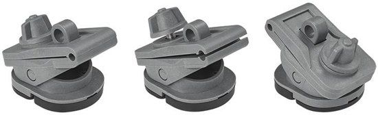 ProPlus Voortentclips Voor Tenten Met Dubbele Pees 3 Stuks Grijs