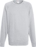 Fruit of the Loom Sweater Raglan Sweat Ronde Hals Licht Grijs maat M