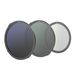 SmallRig 4649 Camera Filter Set CPL, VND 102.8 mm Black