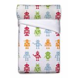 Pierre Cardin Robots Beddengoedset, wit, voor bedden van 105 cm breed, 3-delig
