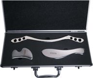 oCreon Gua Sha Scraper Soft Tissue Massage Tools Stainless Steel IASTM Tool for SPA Acupuncture Therapy Reduces Muscle Soreness (SET H)