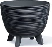 Prosperplast Furu Eco Wood-Naturo - Bloempot met pootjes / Plantenbak - UV-bestendig ⌀ 290mm - Antraciet