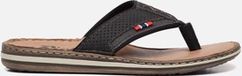 Rieker Zwarte Heren Slippers - Maat 40