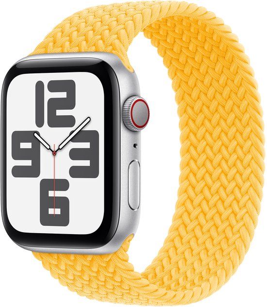 Apple Gevlochten solobandje voor de Apple Watch | 38/40/41/42 mm - Maat 3 - Sunshine