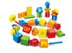 Hape E1019 - Wielblokken, motorisch speelgoed, bouwblokken, van hout
